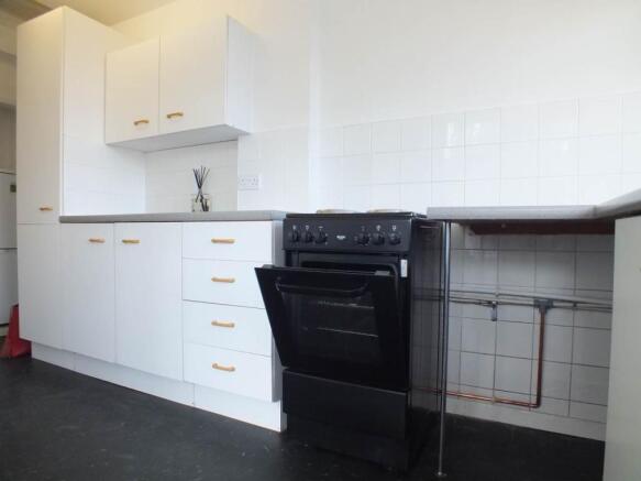 Kitchen from door to