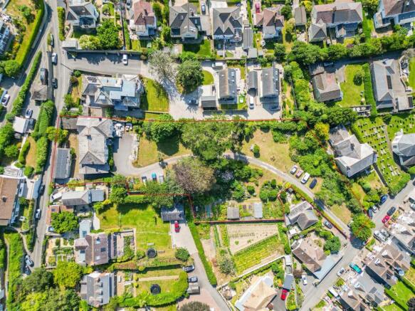 Drone View with Boundary Outline