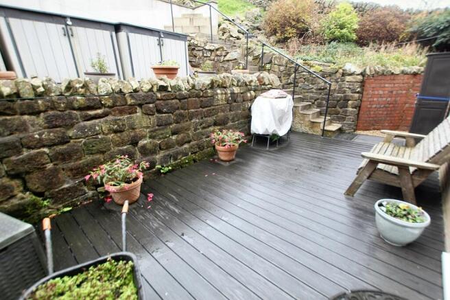 Decked patio