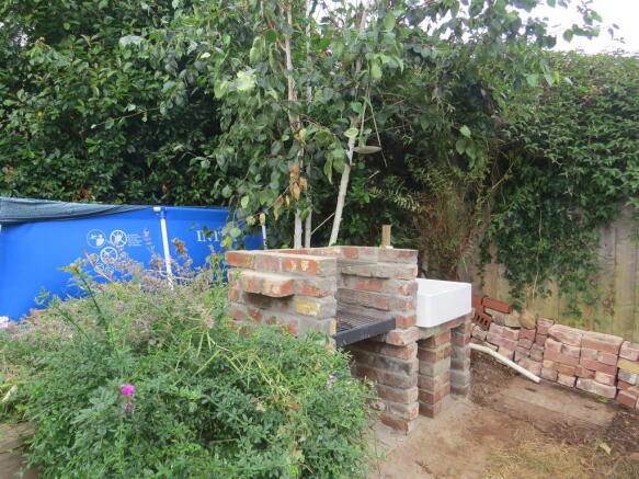 Garden BBQ area