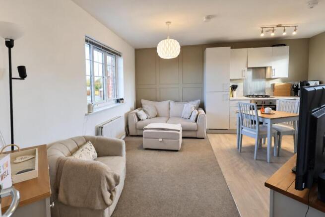 OPEN-PLAN KITCHEN AND LIVING ROOM