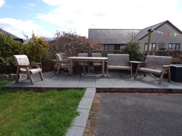 Rear patio area