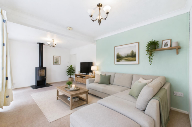 Living Room - AI Furnished