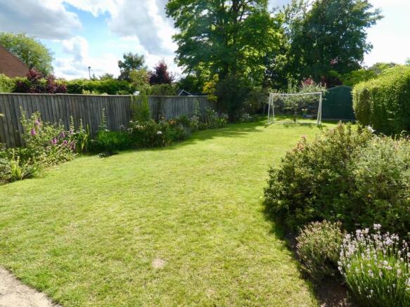 Looking down the garden