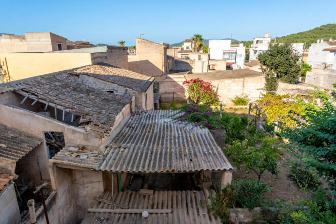 View over the garden