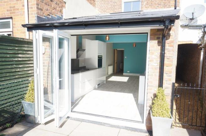 Rear of property