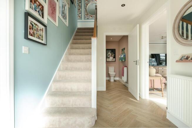 Welcoming central hallway