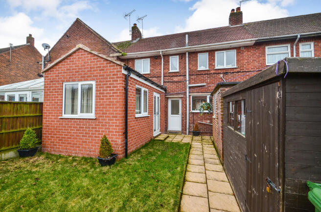 Rear of property