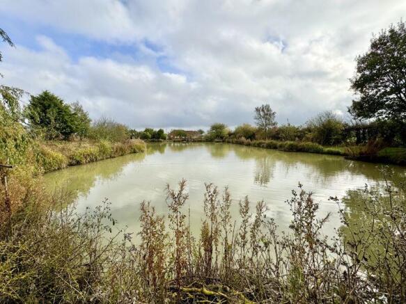Fishing lake rear view