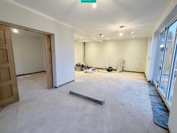 Open plan or close off with oak pocket doors