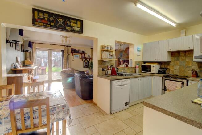 kitchen opening into lounge