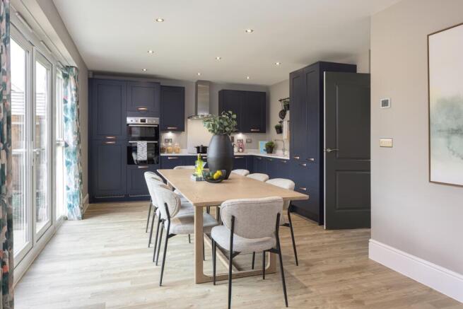 Kitchen diner in the Oxford Lifestyle detached three bedroom home