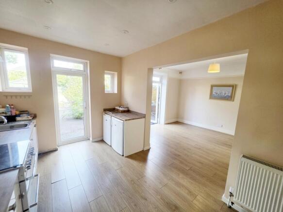 Kitchen Through Dining Rm