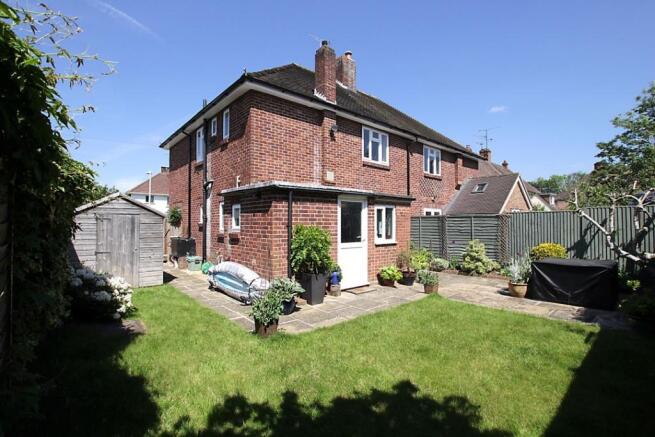Rear of house