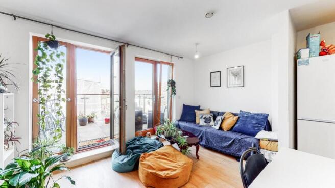 Door to roof terrace from Reception room