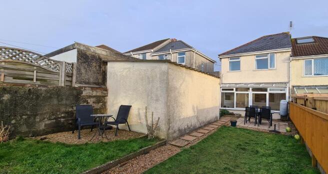 Rear of property