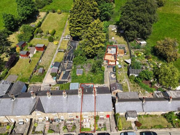 Aerial of Plot & Garden