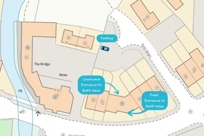 Location and Parking for Bath Mews