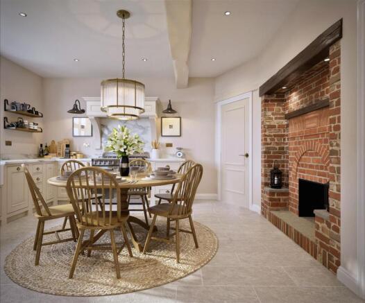 Kitchen Breakfast Room CGI
