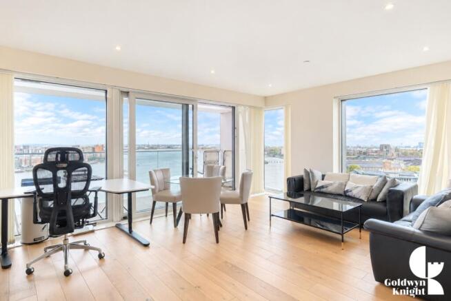 Bright Modern Riverside Apartment Interior