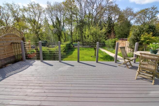 Decked patio