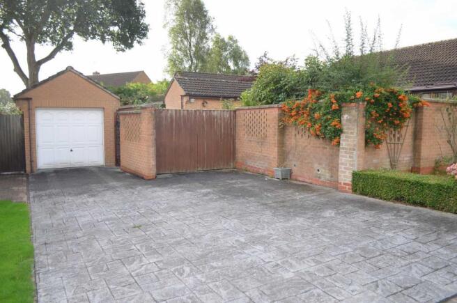 Extensive parking and garage