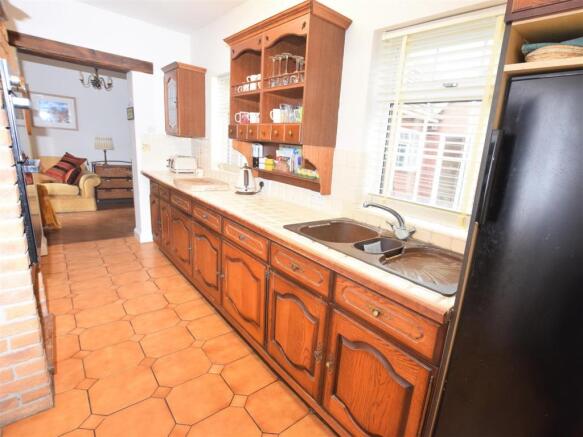 Living-dining-kitchen, kitchen looking towards liv