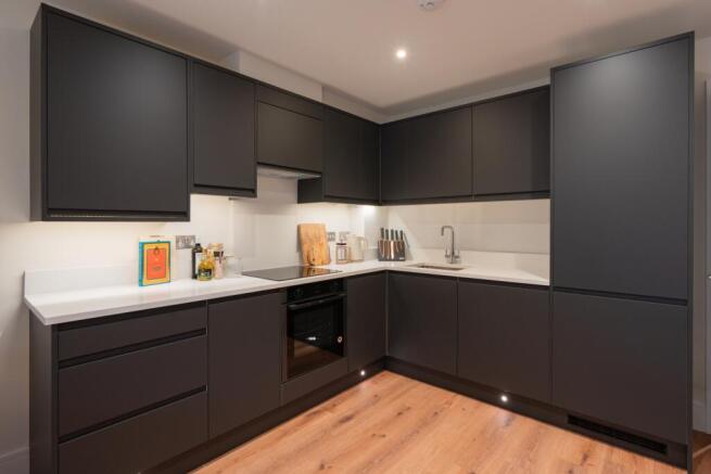 Open plan kitchen living area 