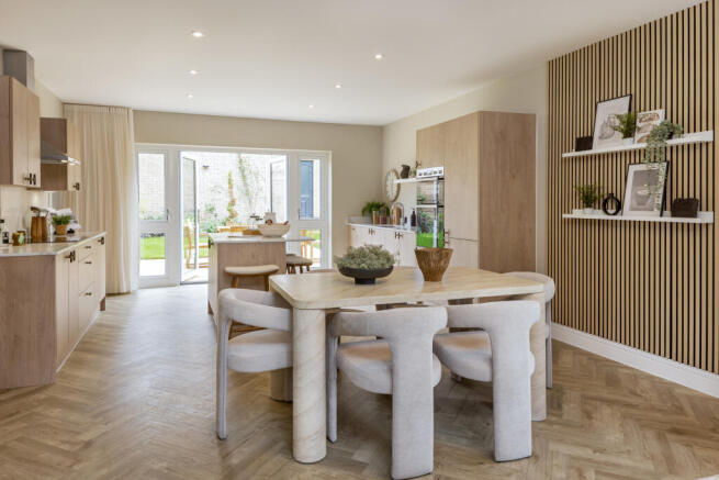 the yew ii kitchen & family room