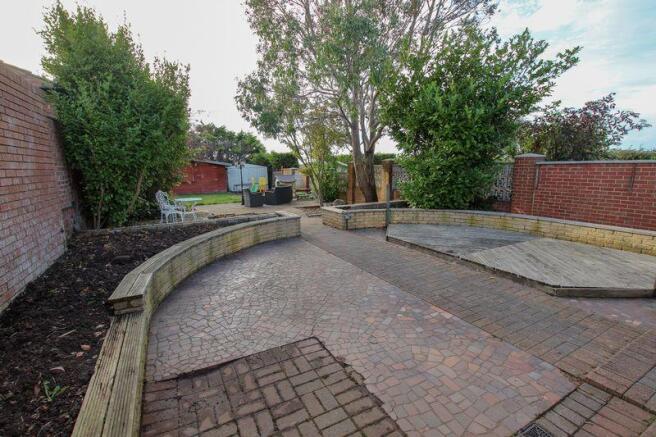 Rear patio area