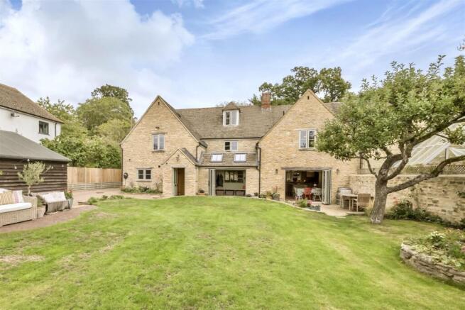 Overlooking ample private garden