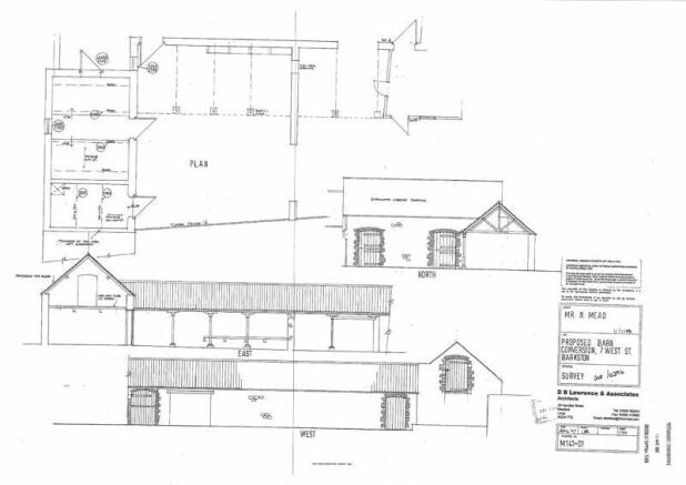 Elevations of proposed conversion