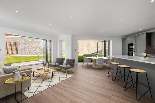 Living Kitchen - virtually staged for...