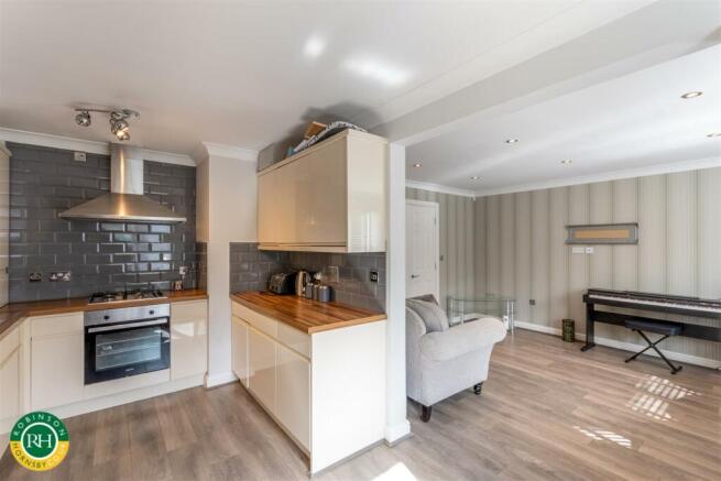 lounge / open plan kitchen