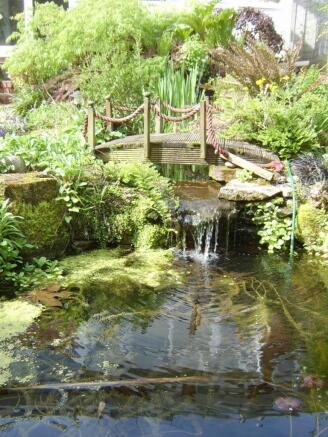 Pond and waterfall