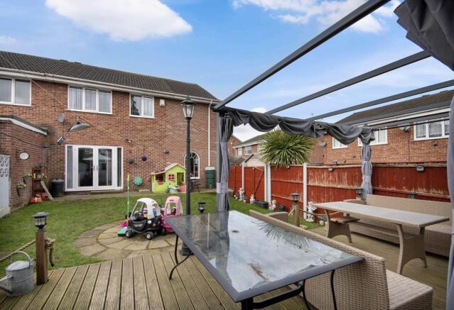 Rear of property