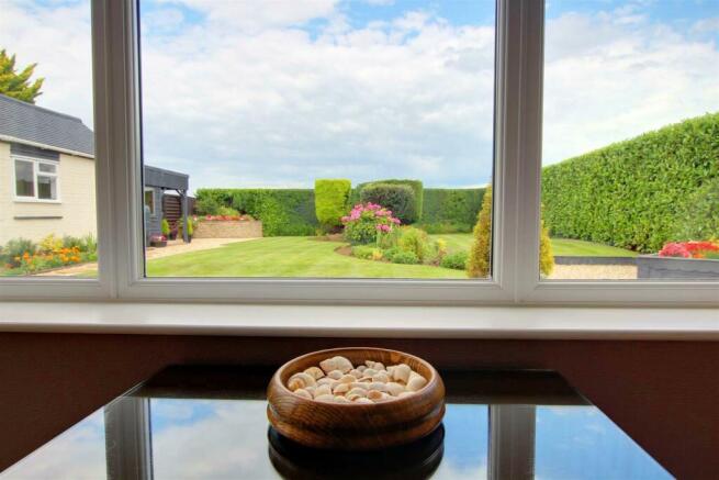Garden view from Conservatory