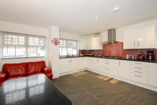 Kitchen with Dining & Living Area