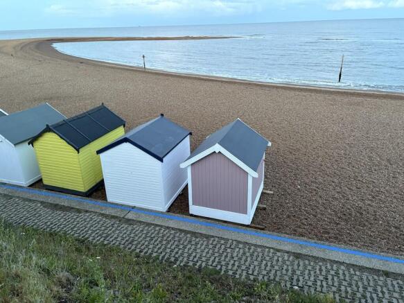 Beach hut view