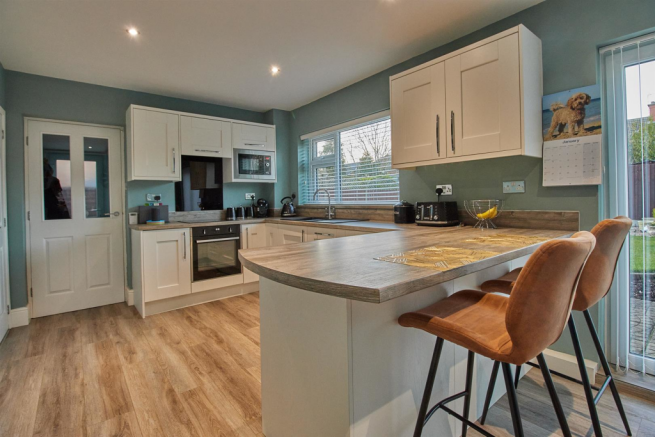 Refitted dining kitchen to rear