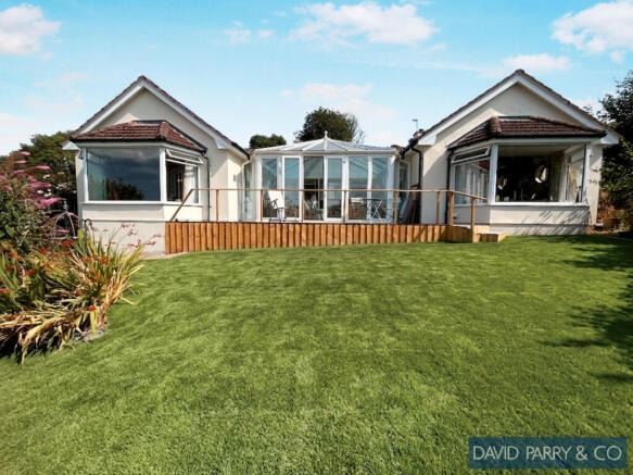 Substantial detached bungalow in an elevated position