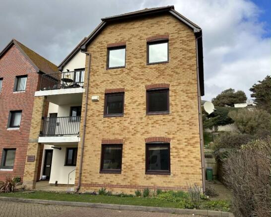 The rear of the property, with allocated parking