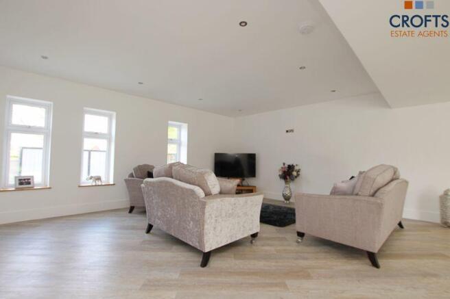 Open plan living area