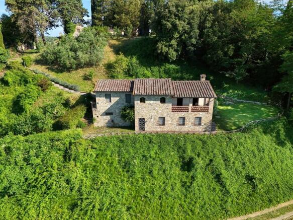 Villa aerial view