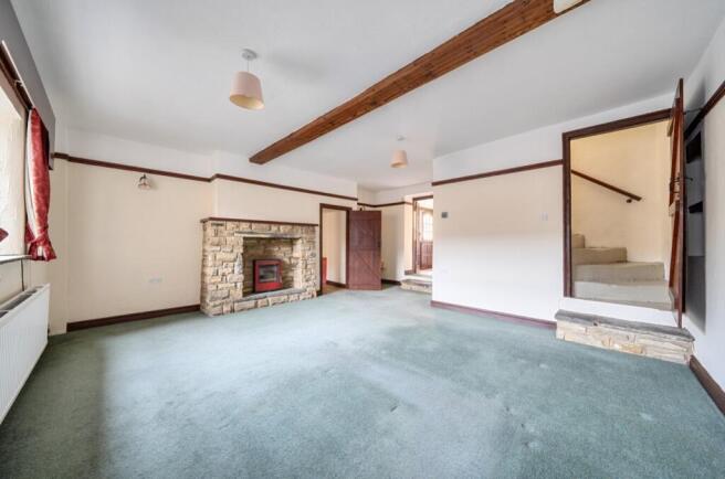 Living Room With Log Burner 