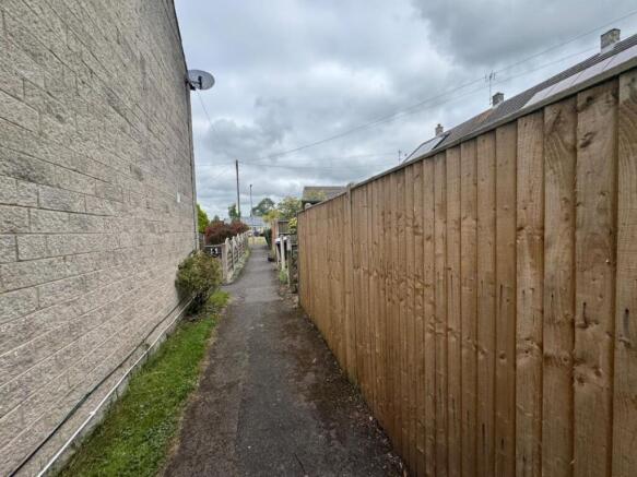 access from the car park area to the property