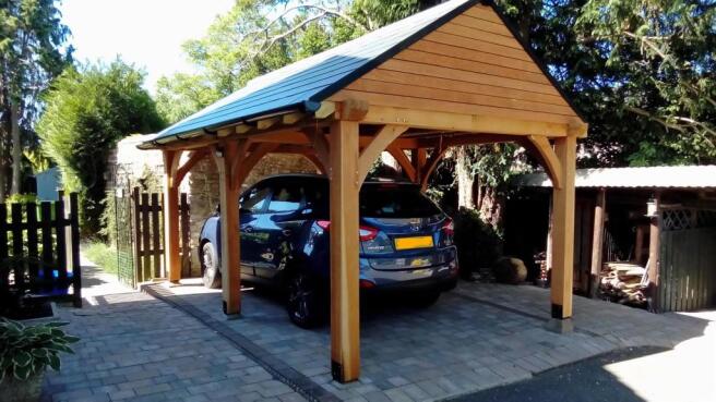 Close Up of Car Port