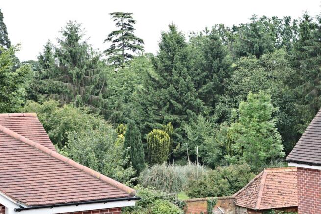 View of walled garden of Sherfield House