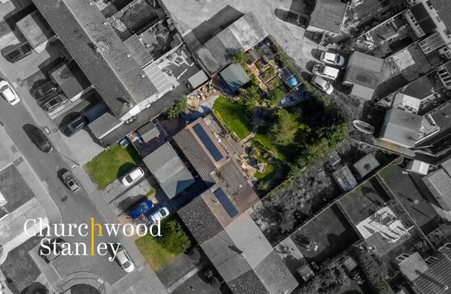 Aerial of plot