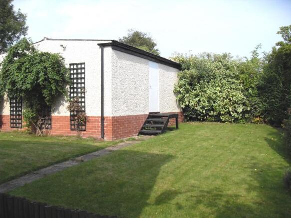 Rear garden & garage